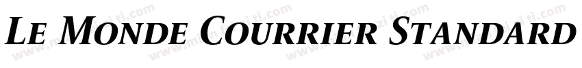 Le Monde Courrier Standard - Bold字体转换